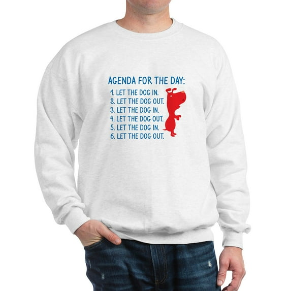 CafePress - Agenda For The Day Sweatshirt - Crew Neck Sweatshirt