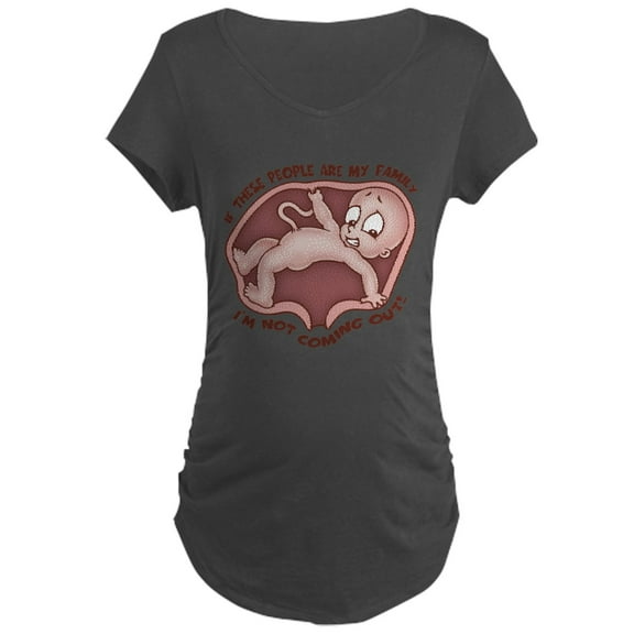 CafePress - Agorababia Family T Maternity T Shirt - Maternity Dark T-Shirt