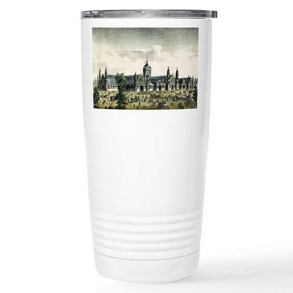 CafePress - Agricultural Hall. Grand United States Centennial - Insulated Stainless Steel Travel Tumbler 20 oz.