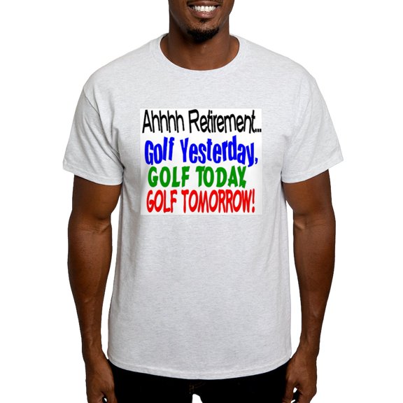 CafePress - Ahhh Retirement Golf Light T Shirt - Men's Classic Graphic T-Shirt