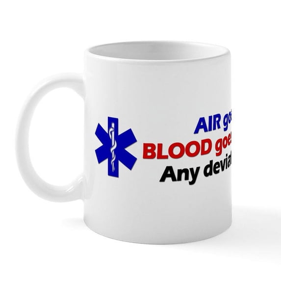 CafePress - Air/Blood... Mug - 11 oz Ceramic Mug - Novelty Coffee Tea Cup