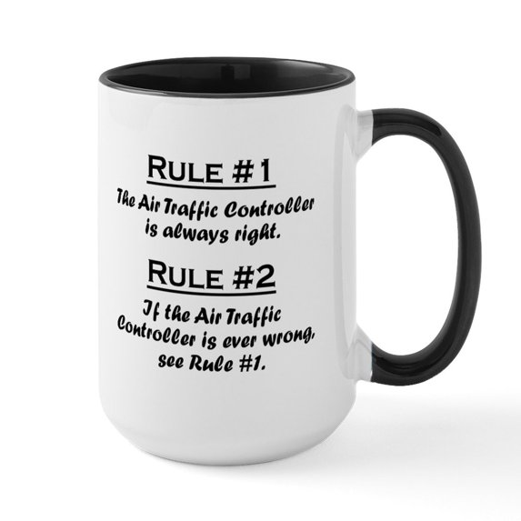 CafePress - Air Traffic Controller Large Mug - 15 oz Ceramic Large White Novelty Mug