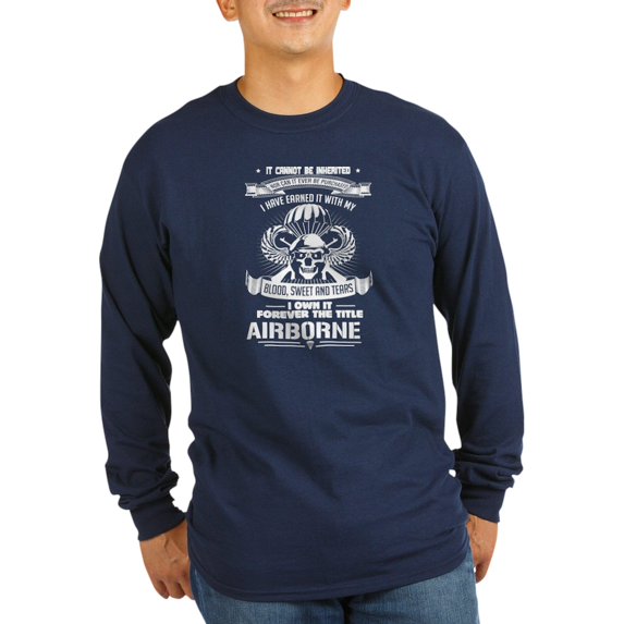CafePress - Airborne Long Sleeve T Shirt - Long Sleeve Dark T-Shirt