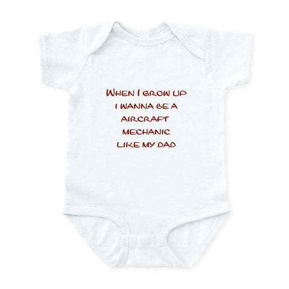 CafePress - Aircraft Mechanic Infant Bodysuit - Baby Light Bodysuit, Size Newborn - 24 Months