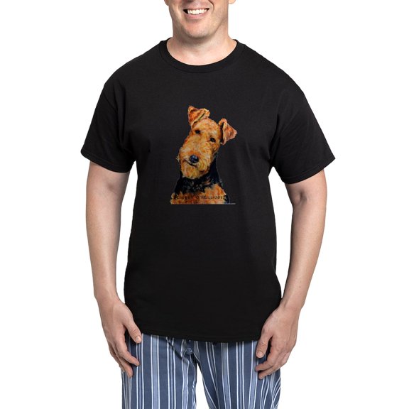 CafePress - Airedale Terrier Pajamas - Men's Dark Loose Fit Cotton Pajama Set