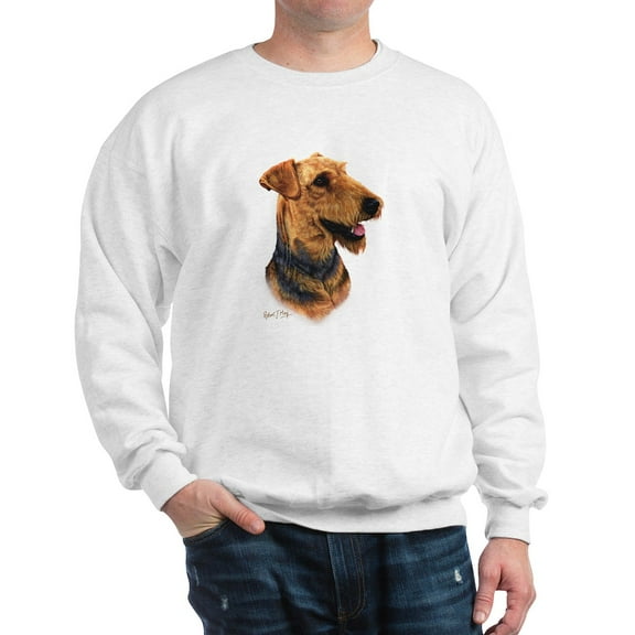 CafePress - Airedale Terrier Sweatshirt - Crew Neck Sweatshirt