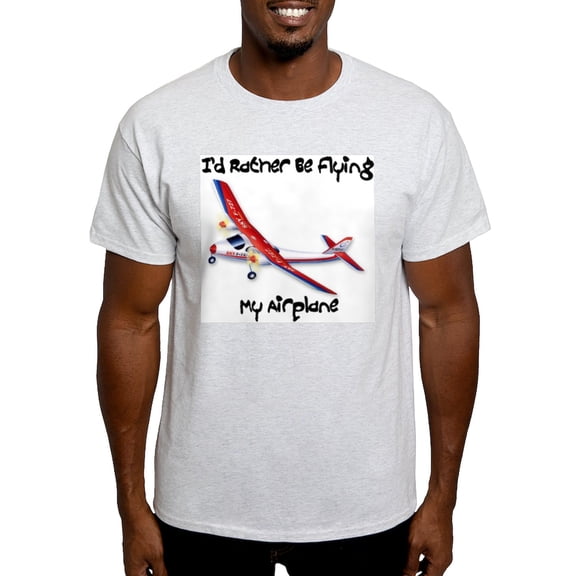 CafePress - Airplane Ash Grey T Shirt T Shirt - Men's Classic Graphic T-Shirt