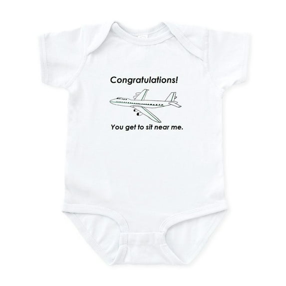 CafePress - Airplane1 Body Suit - Baby Light Bodysuit, Size Newborn - 24 Months