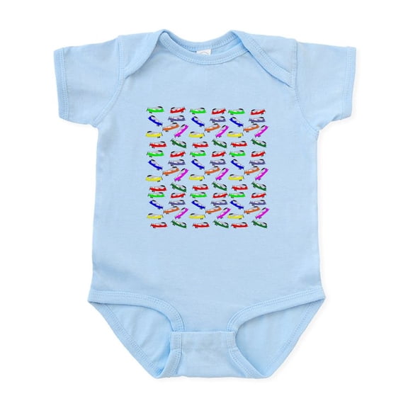 CafePress - Airplanes Flying Body Suit - Baby Light Bodysuit, Size Newborn - 24 Months