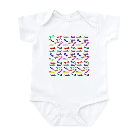 CafePress - Airplanes Flying Body Suit - Baby Light Bodysuit, Size Newborn - 24 Months