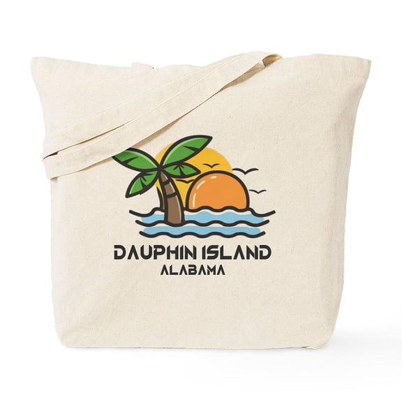 CafePress - Alabama Dauphin Island - Unisex Canvas Tote Bag, Beige, 1-Piece