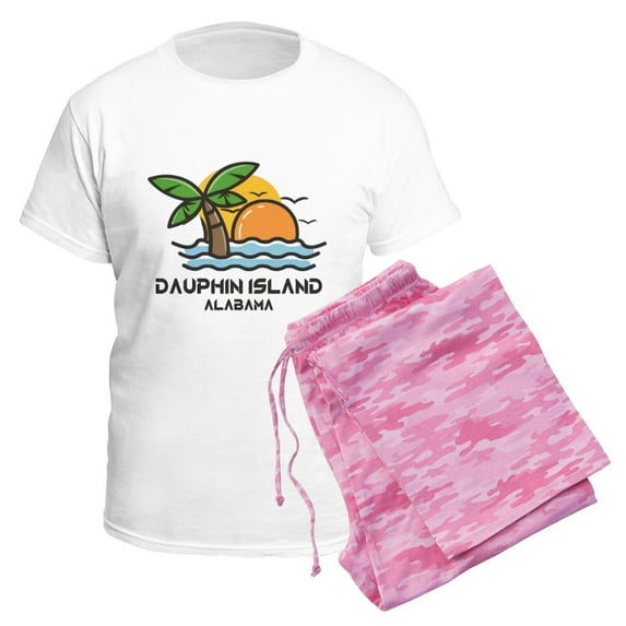 CafePress - Alabama Dauphin Island Pajamas - Men's Light Loose Fit Cotton Pajama Set