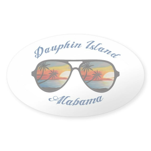 CafePress - Alabama Dauphin Island Sticker - Sticker (Oval)