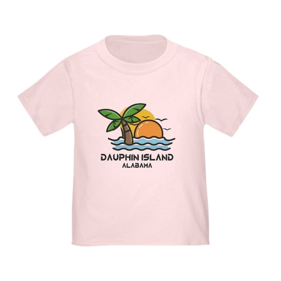 CafePress - Alabama Dauphin Island T Shirt - Cute Toddler T-Shirt, 100% Cotton