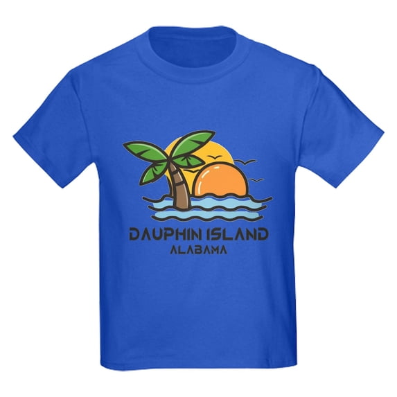 CafePress - Alabama Dauphin Island T Shirt - Dark T-Shirt Kids XS-XL