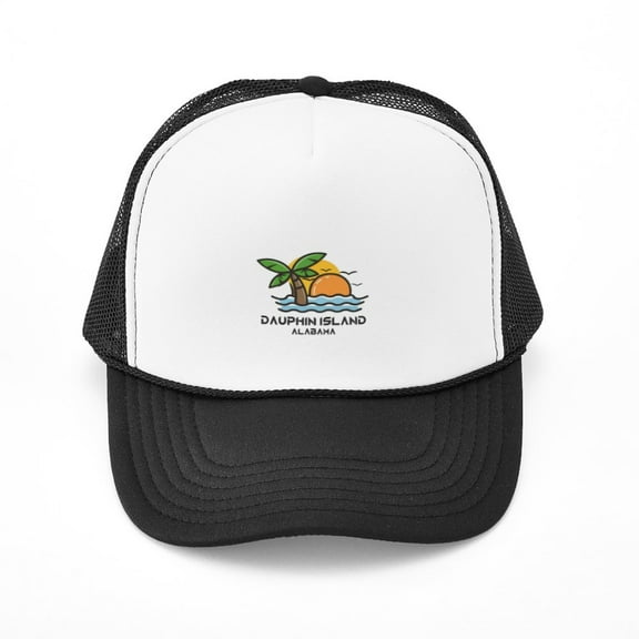 CafePress - Alabama Dauphin Island - Adjustable Unisex Printed Trucker Hat with Mesh Back