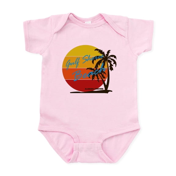 CafePress - Alabama Gulf Shores Body Suit - Baby Light Bodysuit, Size Newborn - 24 Months