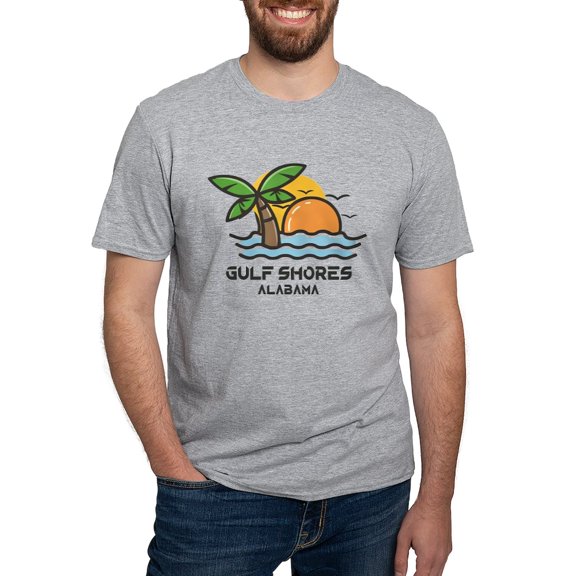 CafePress - Alabama Gulf Shores T Shirt - Fitted T-Shirt, Vintage Fit Soft Cotton Tee