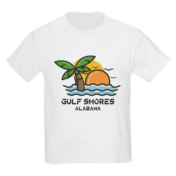 CafePress - Alabama Gulf Shores T Shirt - Light T-Shirt Kids XS-XL