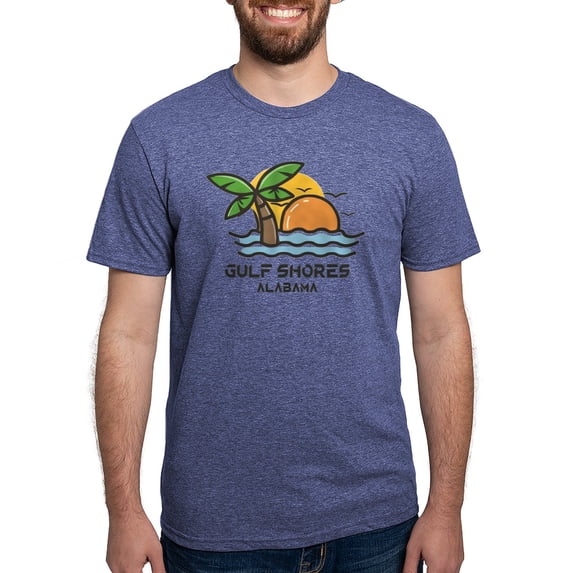 CafePress - Alabama Gulf Shores T Shirt - Mens Tri-blend T-Shirt