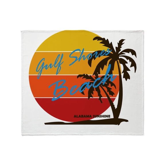 CafePress - Alabama Gulf Shores Throw Blanket - Soft Fleece Throw Blanket, 50"x60" Stadium Blanket