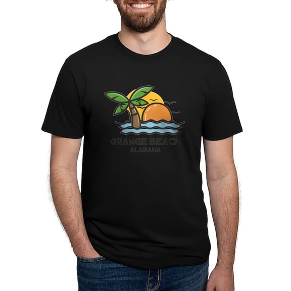 CafePress - Alabama Orange Beach T Shirt - Mens Tri-blend T-Shirt