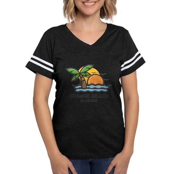 CafePress - Alabama Orange Beach T Shirt - Womens Football Shirt