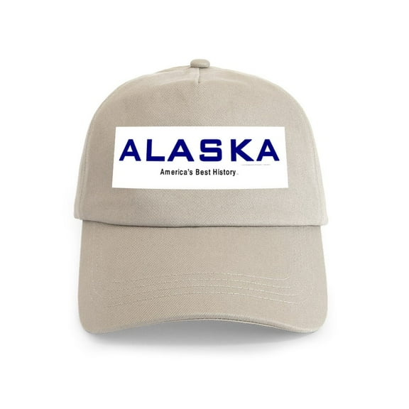 CafePress - Alaska Americasbesthistory.Com Cap - Adjustable 100% Brushed Unisex Casual Cotton Baseball Cap, Beige, 1
