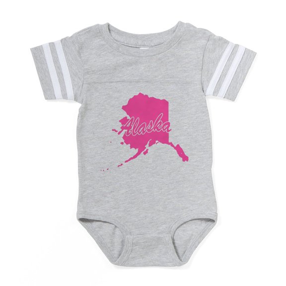 CafePress - Alaska - Cute Infant Baby Football Bodysuit