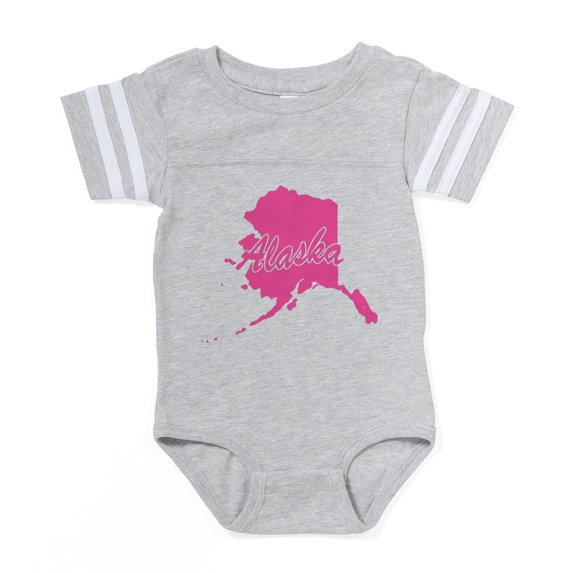 CafePress - Alaska - Cute Infant Baby Football Bodysuit
