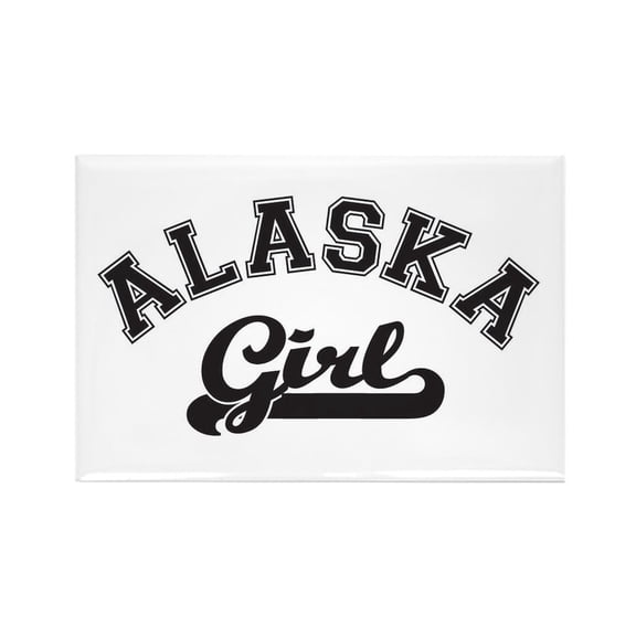 CafePress - Alaska Girl - Rectangle Magnet, 2"x3" Refrigerator Magnet