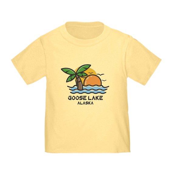 CafePress - Alaska Goose Lake T Shirt - Cute Toddler T-Shirt, 100% Cotton