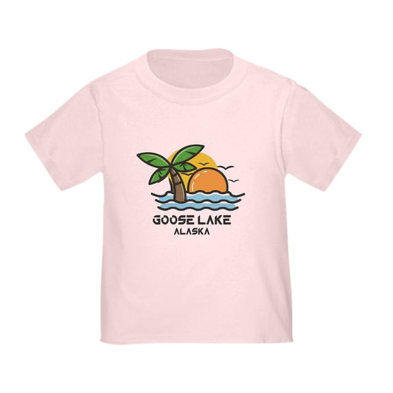 CafePress - Alaska Goose Lake T Shirt - Cute Toddler T-Shirt, 100% Cotton