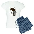 thumbnail image 1 of CafePress - Alaska Moose Women's Light Pajamas - Women's Short Sleeve Print T-Shirt and Pants Light Cotton Pajama Set, 1 of 7