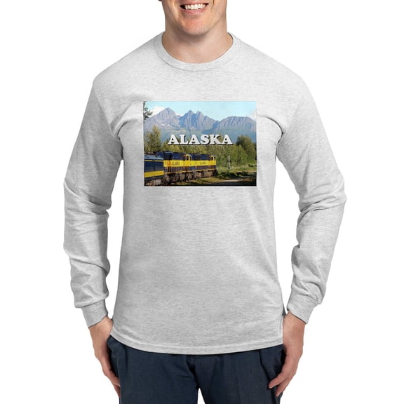 CafePress - Alaska Railroad Engine Locomot Long Sleeve T Shirt - Unisex Cotton Long Sleeve T-Shirt
