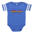 thumbnail image 1 of CafePress - Alaska Rbw Txt - Cute Infant Baby Football Bodysuit, 1 of 3