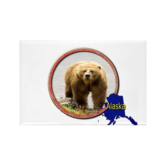 CafePress - Alaska! - Rectangle Magnet, 2"x3" Refrigerator Magnet