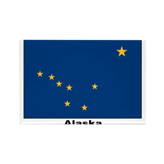 CafePress - Alaska State Flag - Rectangle Magnet, 2"x3" Refrigerator Magnet