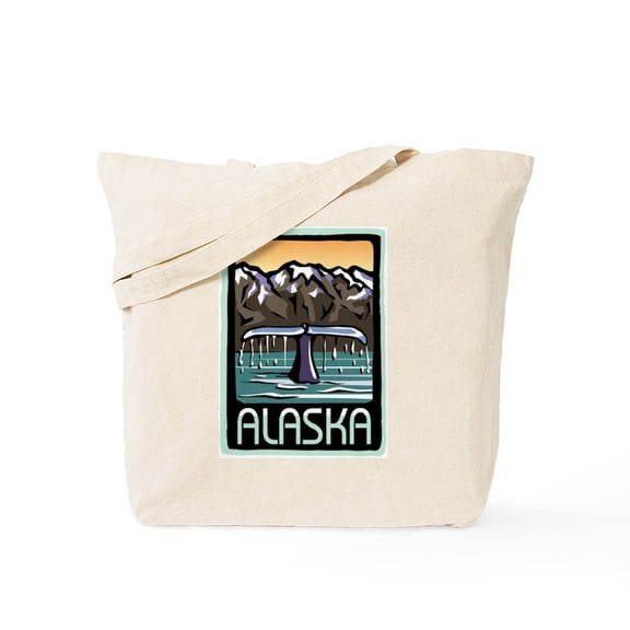 CafePress - Alaska Whale Tote Bag - Unisex Canvas Tote Bag, Beige, 1-Piece