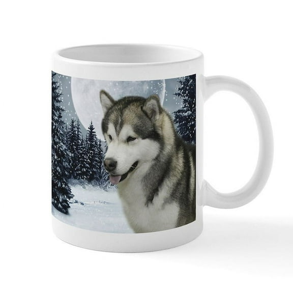 CafePress - Alaskan Malamute Mugs - 11 oz Ceramic Mug - Novelty Coffee Tea Cup