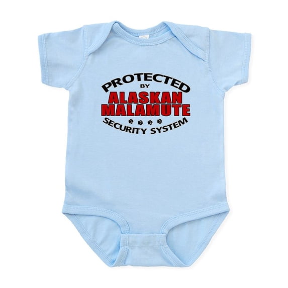 CafePress - Alaskan Malamute Security Infant Bodysuit - Baby Light Bodysuit, Size Newborn - 24 Months