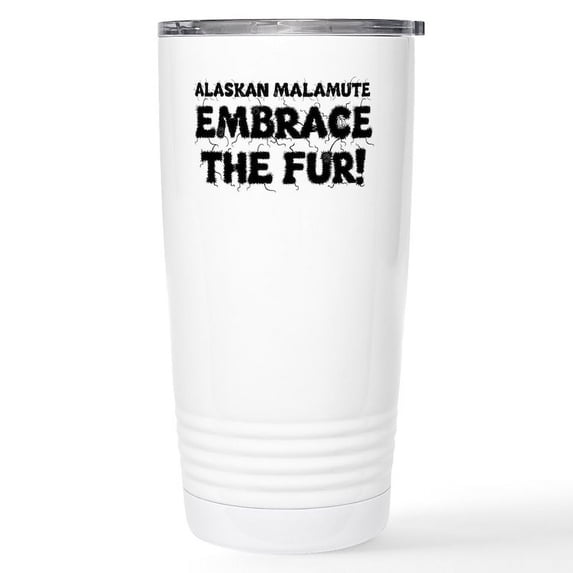 CafePress - Alaskan Malamute Stainless Steel Travel Mug - Insulated Stainless Steel Travel Tumbler 20 oz.