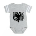 thumbnail image 1 of CafePress - Albanian_Eagle - Cute Infant Baby Football Bodysuit, 1 of 3