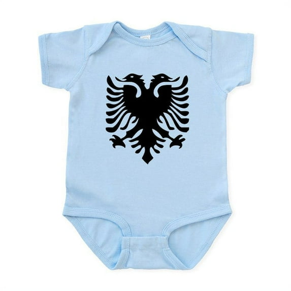 CafePress - Albanian Eagle Infant Bodysuit - Baby Light Bodysuit, Size Newborn - 24 Months