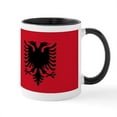 thumbnail image 1 of CafePress - Albanian Flag Mug - 11 oz Ceramic Mug - Novelty Coffee Tea Cup, 1 of 6