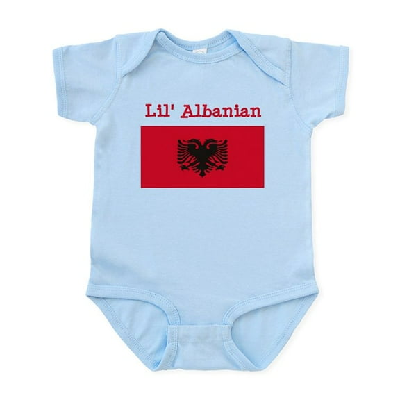 CafePress - Albanian Infant Bodysuit - Baby Light Bodysuit, Size Newborn - 24 Months