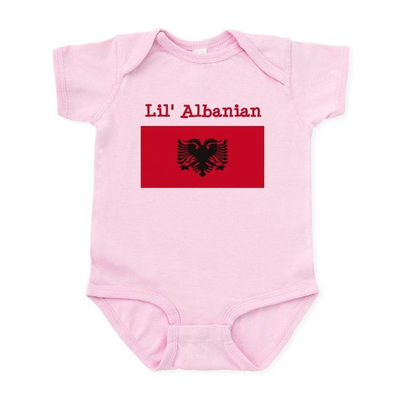 CafePress - Albanian Infant Bodysuit - Baby Light Bodysuit, Size Newborn - 24 Months