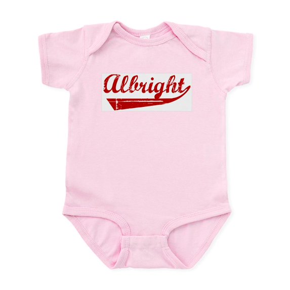 CafePress - Albright (Red Vintage) Infant Bodysuit - Baby Light Bodysuit, Size Newborn - 24 Months