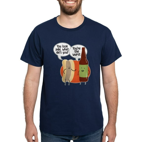 CafePress - Ale Bratwurst Dark T Shirt - Men's Classic Graphic Cotton T-Shirt