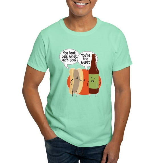 CafePress - Ale Bratwurst Dark T Shirt - Men's Classic Graphic Cotton T-Shirt